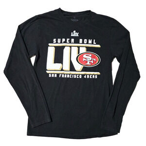 San Francisco 49ers Super Bowl LIV Roster T-Shirt Fanatics Long Sleeve Small
